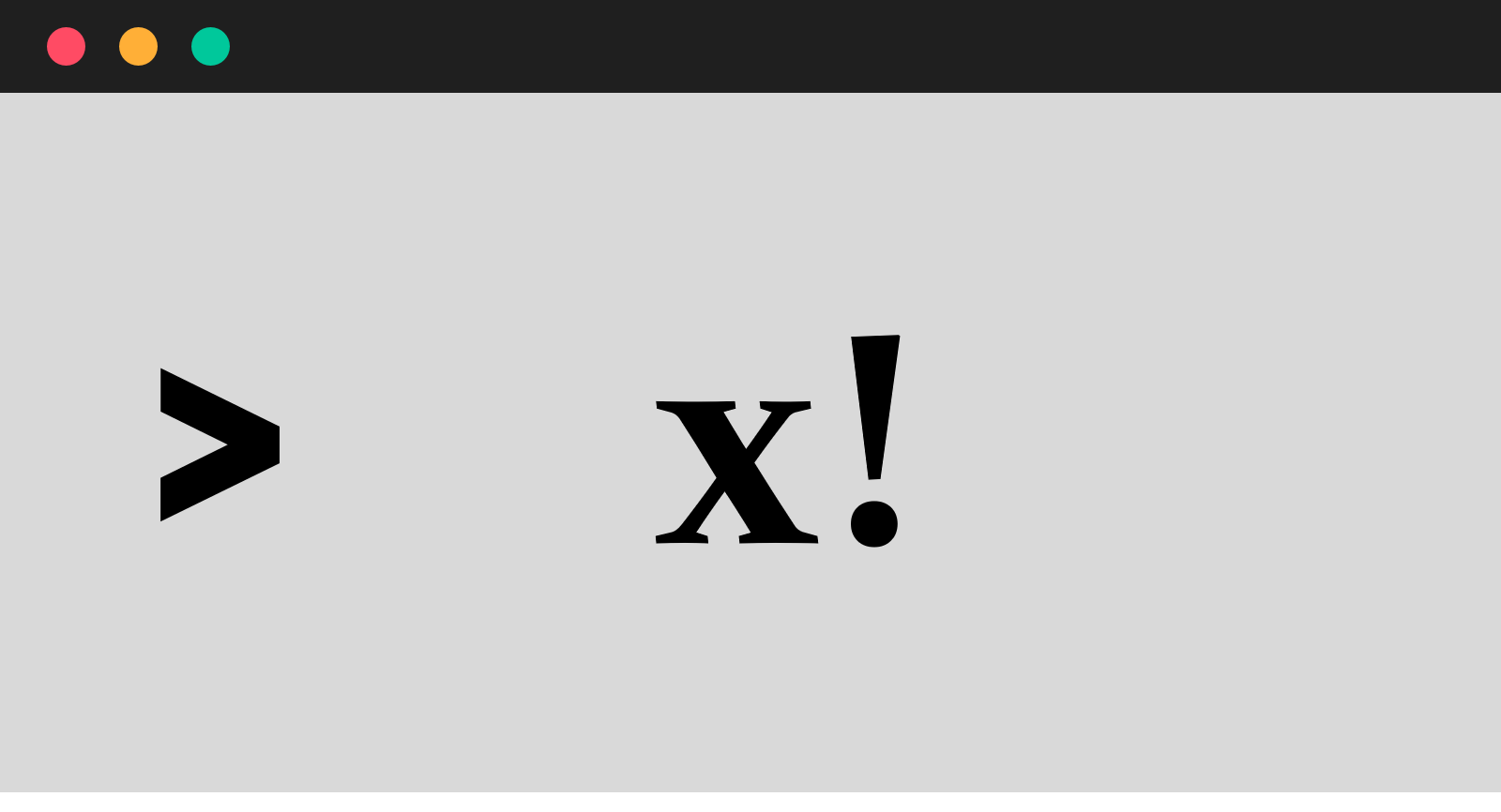 Factorial Image