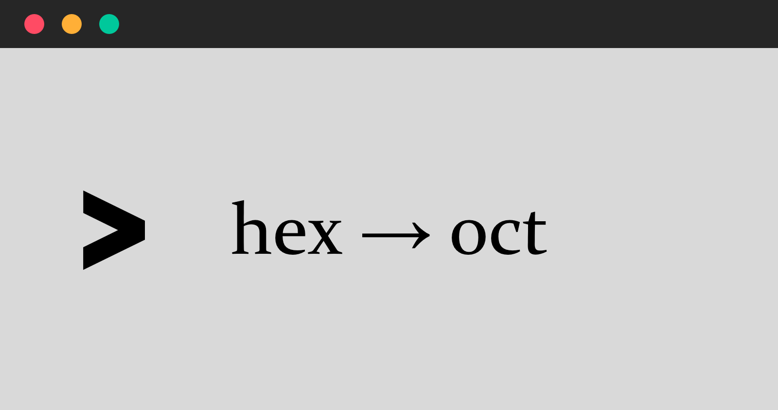 Hexadecimal Octal Image