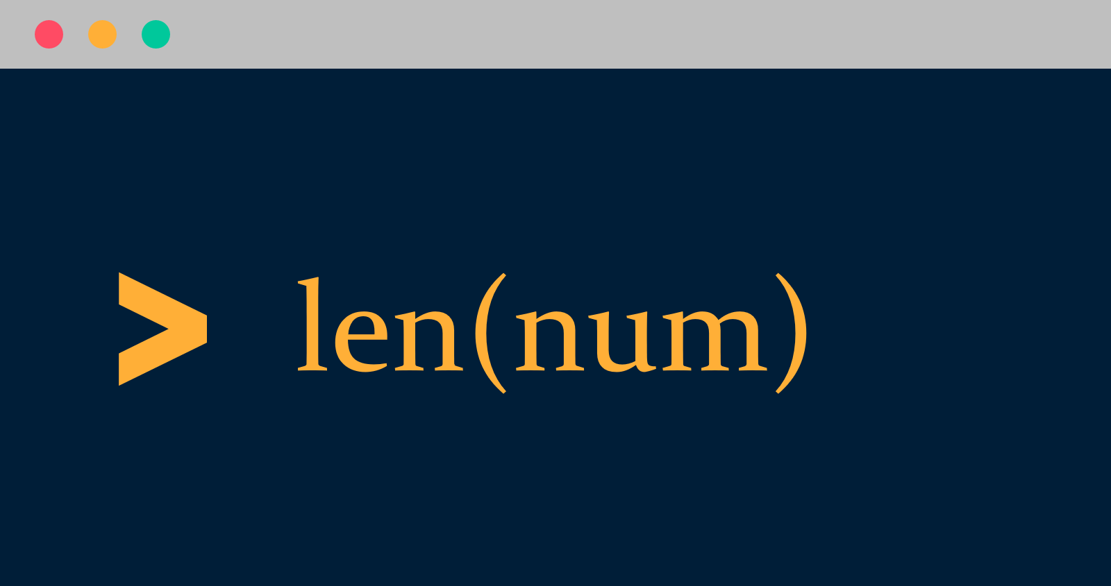 Number Length Image