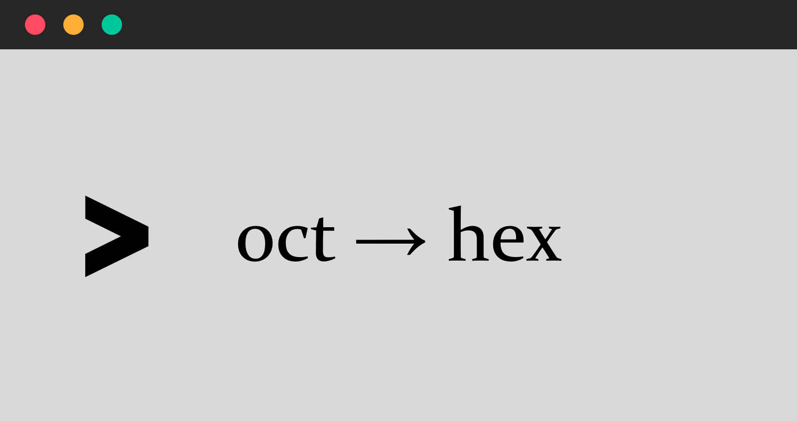 Octal Hexadecimal Image