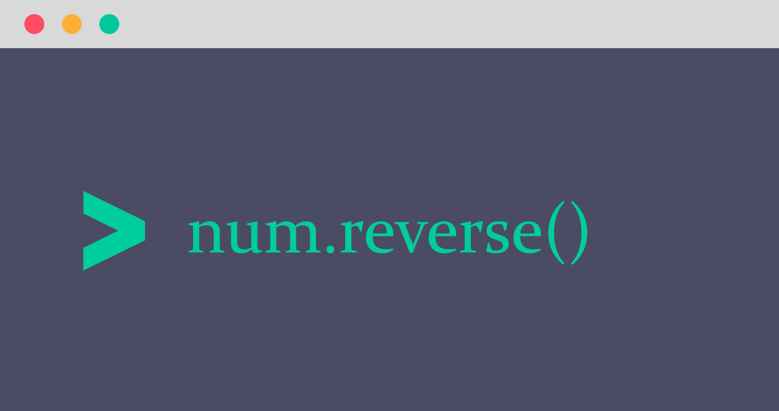 Number Reverse Image