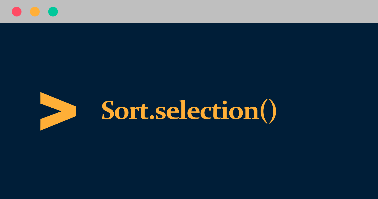 Selection Sort Image